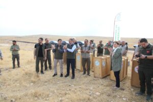 Şanlıurfa Valisi, 75. Yıl Ceylan Üretme İstasyonunda yetiştirilen ceylanları doğaya saldı