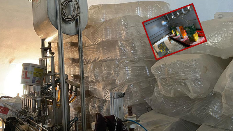 Şanlıurfa’da 11 bin 236 litre sahte zeytinyağı ele geçirildi