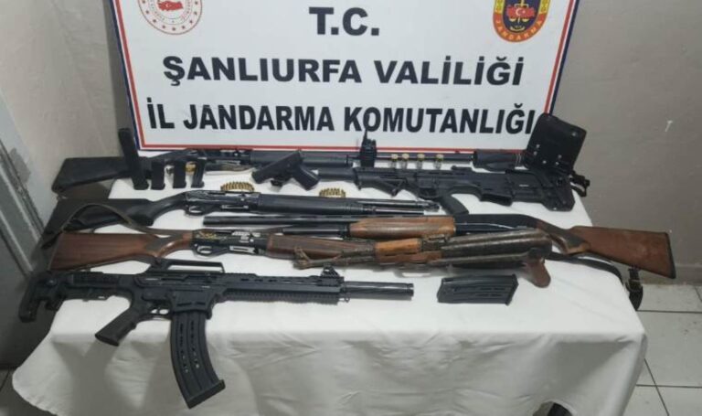 Siverek’te silah kaçakçılarına operasyon: 24 gözaltı