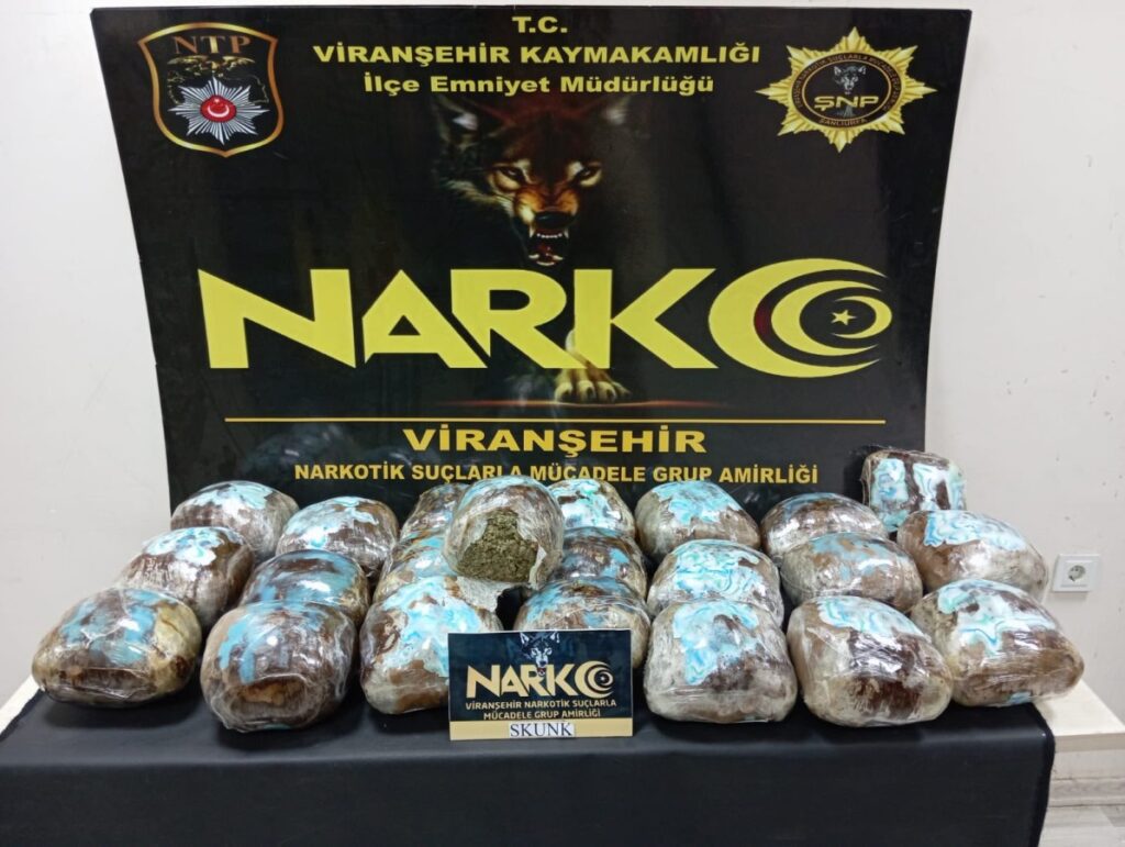 Viranşehir’de 25 kilodan fazla skunk ele geçirildi