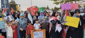 Viranşehirli kadın ve çocuklardan İsrail’e tepki