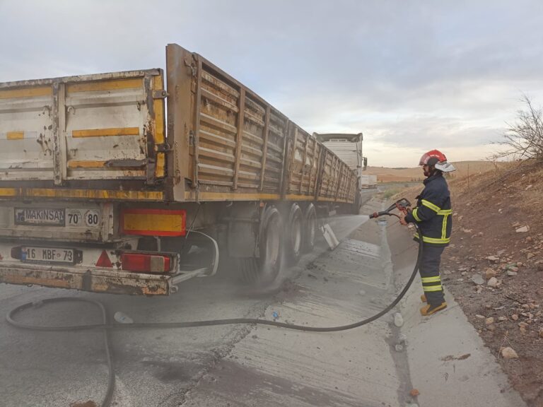 Şanlıurfa’da büyük araç yangını
