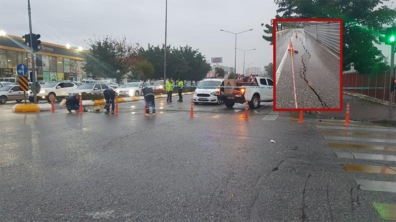 Şanlıurfa’da iki yerde yol çöktü
