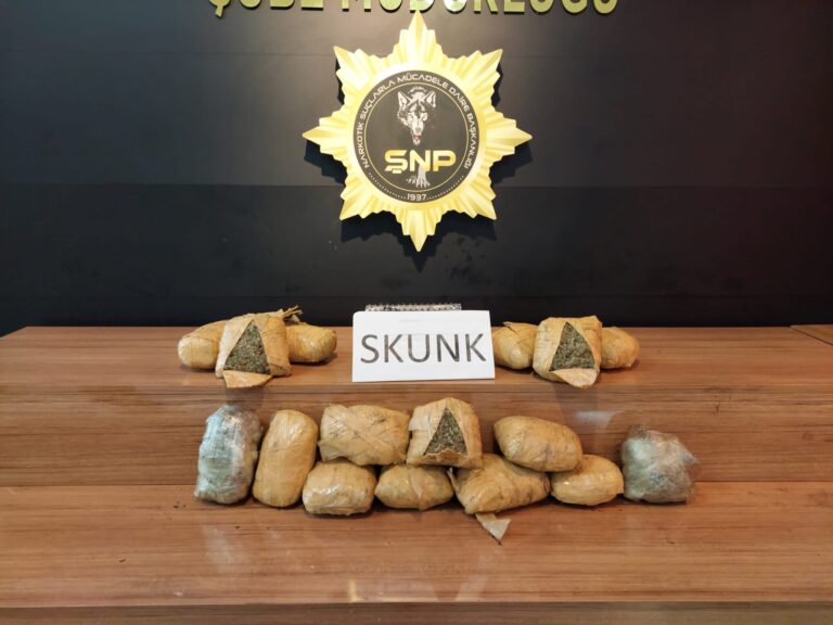 Şanlıurfa’da 4,5 kilo skunk ele geçirildi