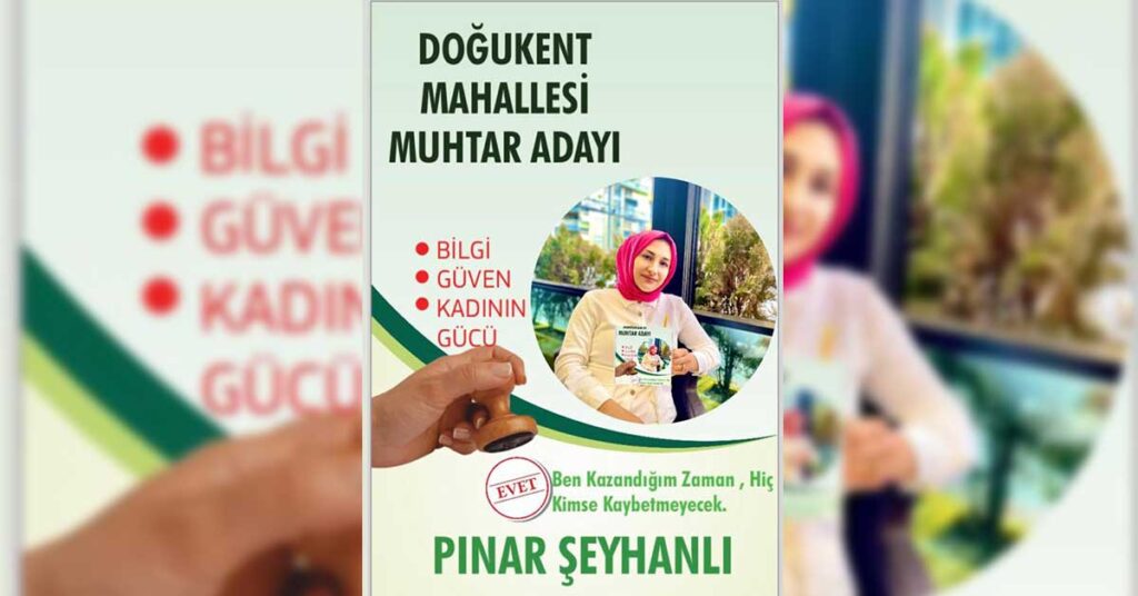 Şanlıurfa’nın ilk kadın muhtar adayı Pınar Şeyhanlı