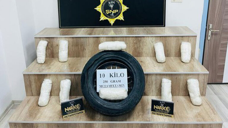 Şanlıurfa’da 10 kilo 250 gram metamfetamin ele geçirildi