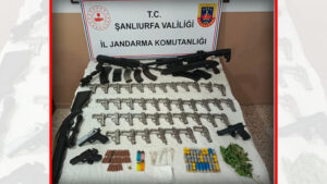 Şanlıurfa’da silah ve uyuşturucu operasyonu