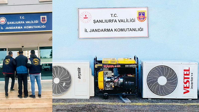 Şanlıurfa’da baz istasyonu hırsızları yakalandı