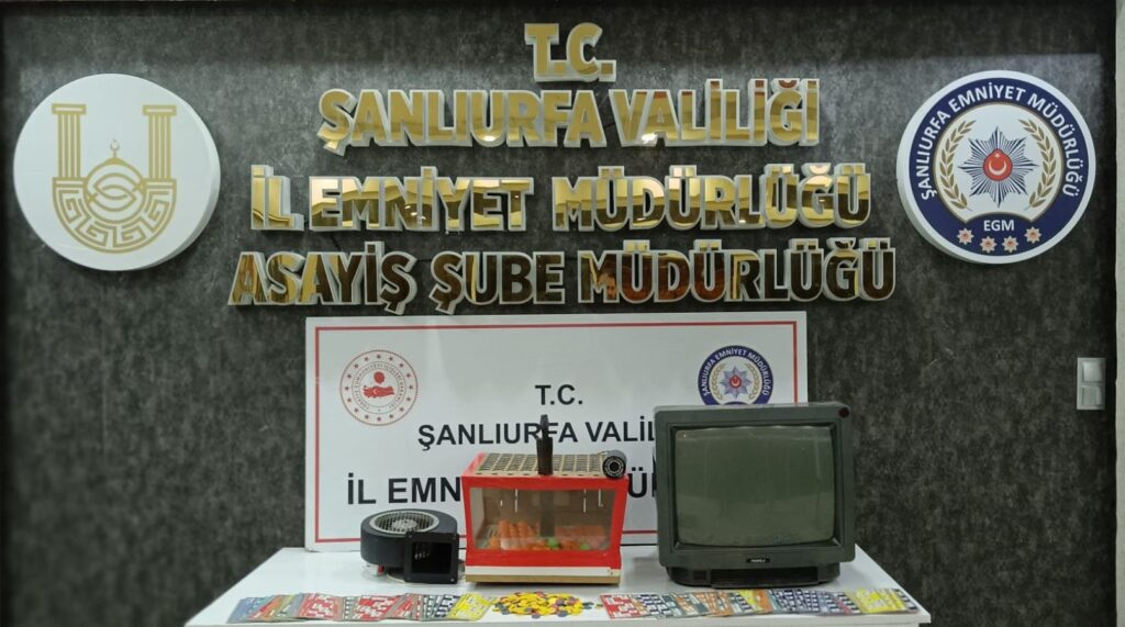 Şanlıurfa’da kumar operasyonu