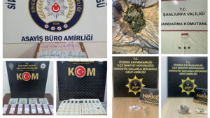 Siverek’te uyuşturucu ve silah operasyonu