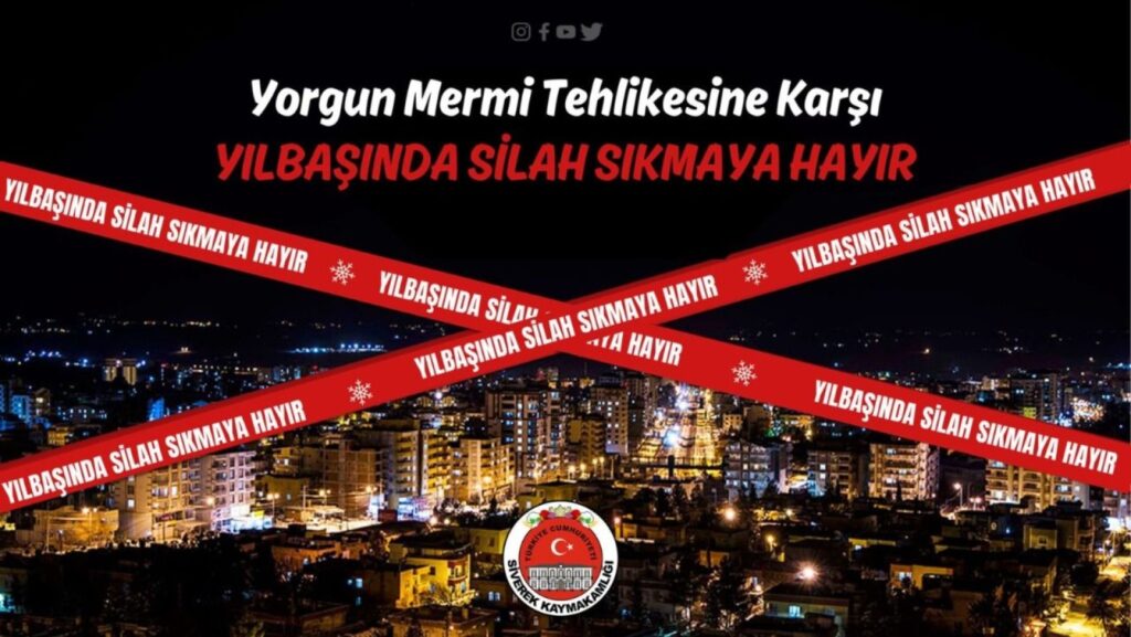 Siverek’te yılbaşında silah sıkılmasına karşı ortak kampanya