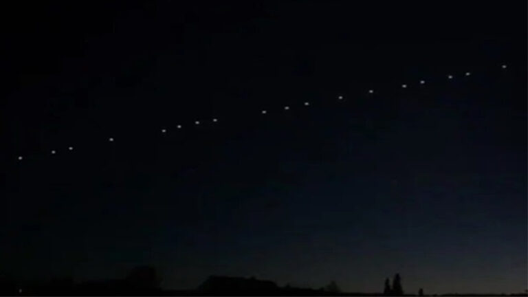 Şanlıurfa’da Starlink uyduları görüldü