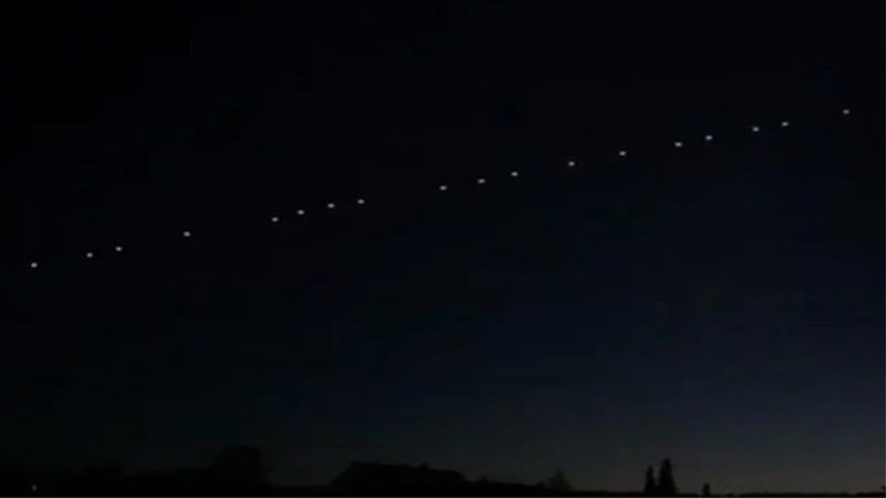 Şanlıurfa’da Starlink uyduları görüldü