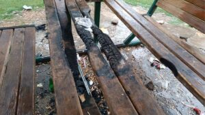 Viranşehir’de parka zarar verildi