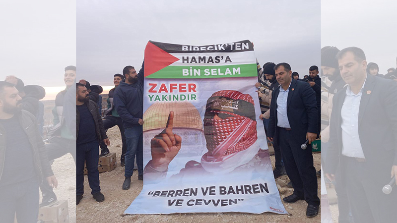 Birecik’te Filistin’e destek için 4 bin kuş uçtu