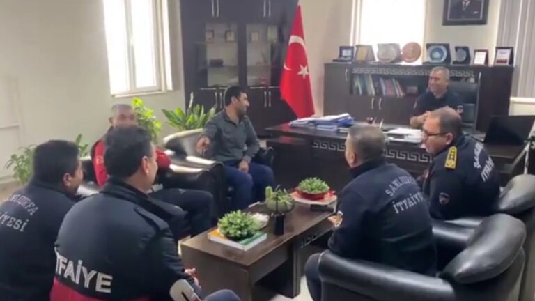 Şanlıurfa’da göçük altından kurtarılan işçi itfaiye ekiplerine teşekkür etti
