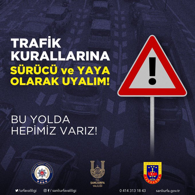 Şanlıurfa’da trafikte ocak ayında 6 kişi hayatını kaybetti, 367 kişi yaralandı