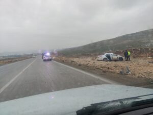 Şanlıurfa’da yağış sonrası trafik Kazası: 1 yaralı