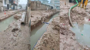 Suruç’ta yağmur, altyapı çalışmalarını engelledi