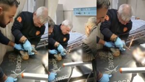 Şanlıurfa’da itfaiye işçinin ayağını kurtardı