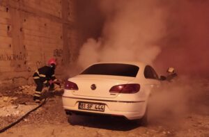 Şanlıurfa’da araç yangını