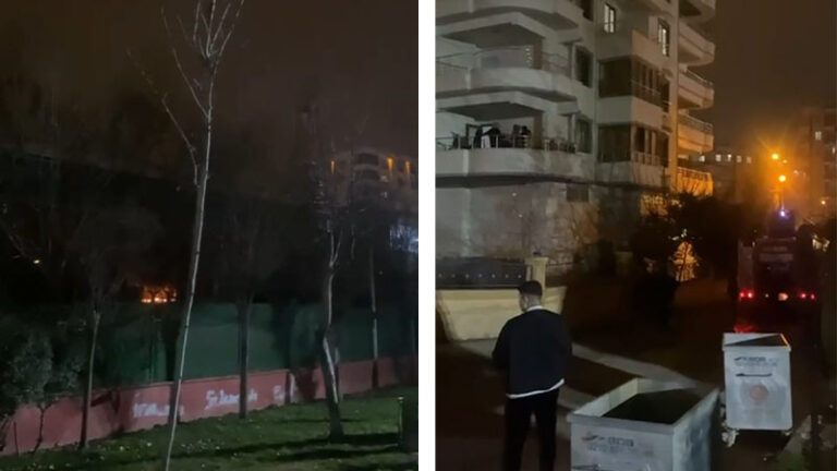 Karaköprü’de klima motorundan çıkan yangın paniğe neden oldu