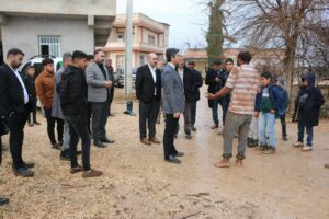 Şanlıurfa’daki sel felaketi mağduru mahalleye sessiz kalmadılar: Özaslan ve heyeti mağduriyeti dinledi