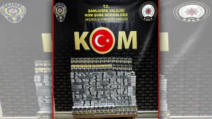 Akçakale’de gümrük kaçağı sigara ele geçirildi