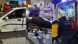 Haliliye’de sıkışmalı trafik kazası