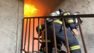 Haliliye’de mesken yangını