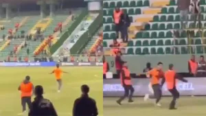 Şanlıurfa’daki Süper Kupa karşılaşmasında sahaya atlamıştı! İşte o kovalamacanın görüntüleri ortaya çıktı