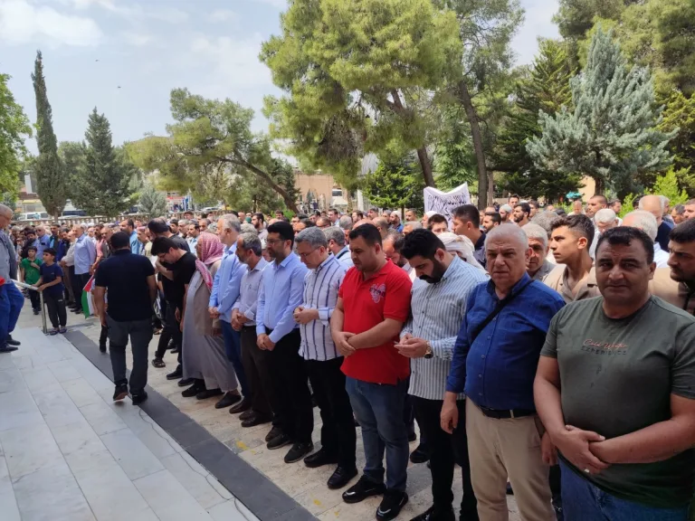 Kudüs şehidi Şanlıurfalı imam için Eyyüp Peygamber Camii’nde gıyabi cenaze namazı kılındı