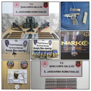 Viranşehir’de Huzur operasyonu: Kalaşnikof ve uyuşturucu ele geçirildi
