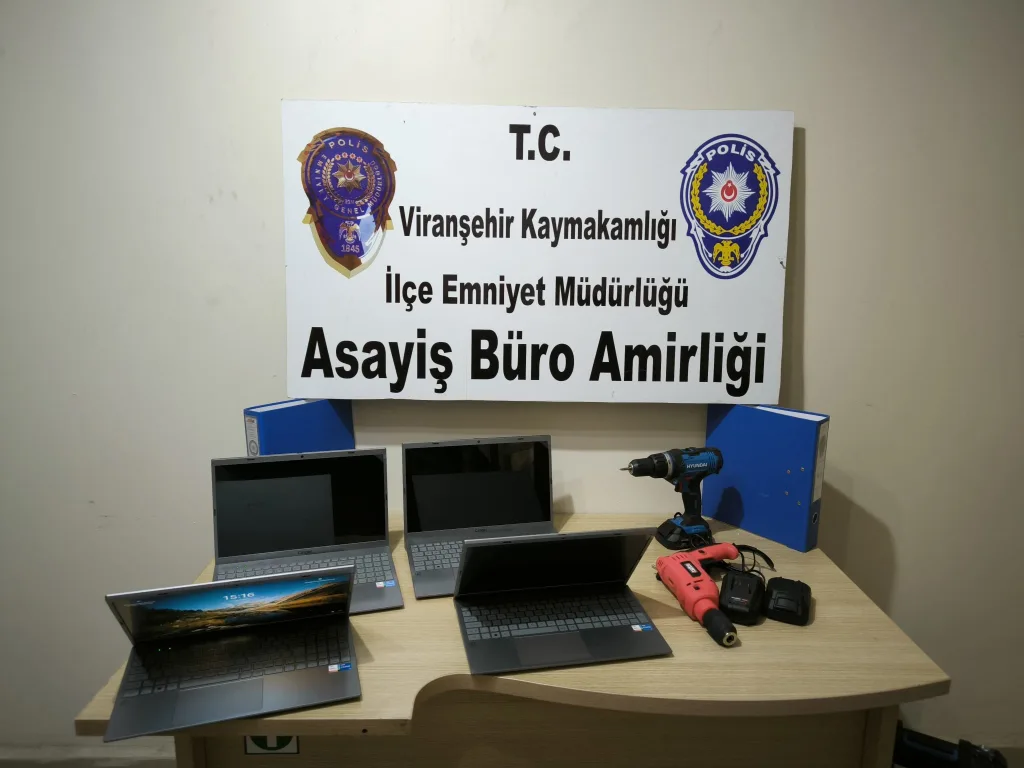 Viranşehir’de okul hırsızı tutuklandı