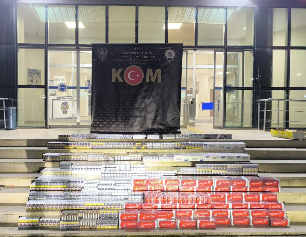 Şanlıurfa’da kaçak sigara operasyonu: 2 gözaltı