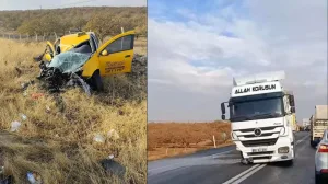 Birecik-Şanlıurfa karayolunda trafik kazası: 2 yaralı