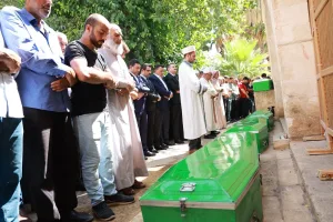 Sivas’taki feci kazada ölen 4 işçi, Şanlıurfa’da gözyaşlarıyla toprağa verildi