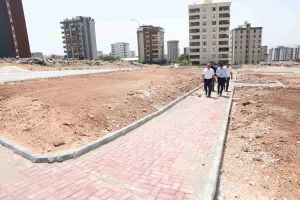 Karaköprü Alibaba mahallesi’ne 5 bin metrekarelik yeni park yapılıyor