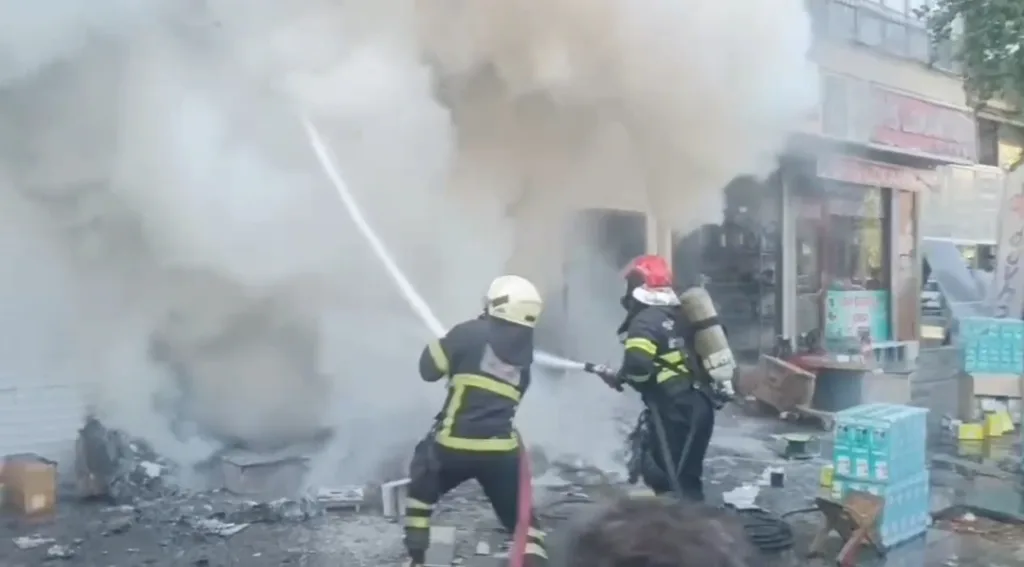 Şanlıurfa’da iş yerinde korkutan yangın