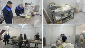 Haliliye’de baklava imalathanesine zabıta baskını: Bozuk ürün ve hijyen ihlaline ceza yağdı